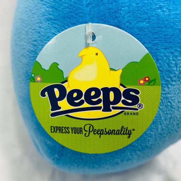 Just Born Blue Peeps Plush Rabbit with Swing and Tush Tags 9" - NWT - Picture 4 of 5